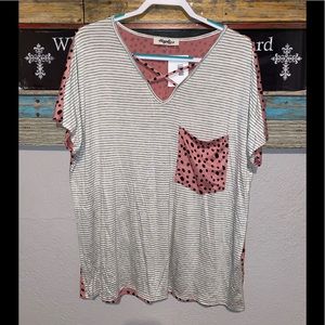 NWT Haptics multi patterned shirt size 2x